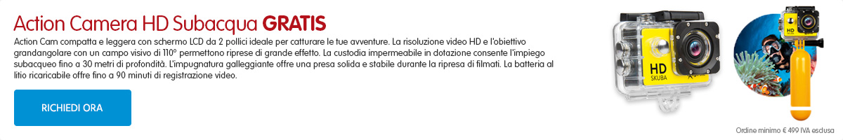 Action Camera Skuba IN REGALO